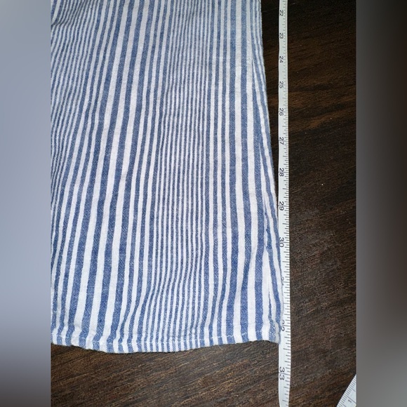 4 Our Dreamers Linen Striped Drawstring Pants Sz. M - Picture 3 of 7